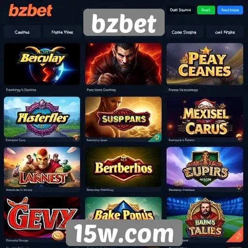 Tipos de jogos disponíveis na plataforma bzbet